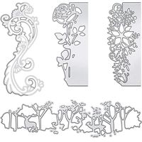 Cutting Dies Metal Cutting Die Stencil Rose Die Cuts for DIY Scrapbooking Card Making