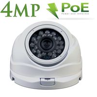 PoE IP Security Camera-4MP Network Dome Camera - Wide Angle with 3.6mm lens- 24 LEDs For Clear 65 Feet Night Vision-Alptop