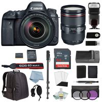 Canon EOS 6D MARK II DSLR Camera w/ Canon EF 24-105mm F/4L IS II USM Lens Accessory Bundle