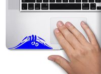 Monster Peeking Symbol Decal Funny Laptop Skin Macbook Trackpad Keypad Sticker Window