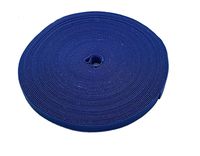 iMBAPrice Blue Cable Fastening Tape - 0.75 inch Single Wrap Hook & Loop (75 feet) 25 Yards Long