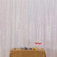 Eternal Beauty Iridescence Sequin Wedding Backdrop Photography Background Party Curtain, 8Ft X 8Ft