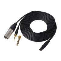Audio-Technica BPCB2 Replacement Cable for All BPHS2 Headsets, Male 3-Pin XLR and 1/4" Outputs