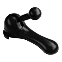 Kuhn Rikon 20014 Ratchet Safety Smooth Touch Can Opener, No Sharp Edges Lid Lifter, One, Black