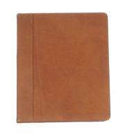 Claire Chase Tablet Folio, Saddle, One Size
