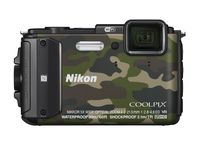 Nikon Digital Camera COOLPIX AW130 Camouflage Green [International Version, No Warranty]