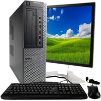 Dell Optiplex 7010 Workstation PC, 3.2 GHz Intel Core i5 3470, 4 GB RAM, 250 GB HDD, Monitor, Keyboard and Mouse, WiFi, BT, DVD, Windows 10 Home (Renewed)
