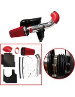 BLACKHORSE-RACING 4" Cold Air Intake System Kit with Heat Shield for GMC Chevy Chevrolet 1999 2000 2001 2002 2003 2004 2005 2006 V8 4.8L/5.3L/6.0L(Red)