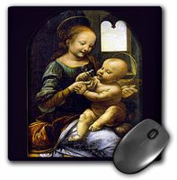 3dRose LLC 8 x 8 x 0.25 Inches Benois Madonna Mouse Pad (mp_541_1)