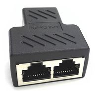 zdyCGTime RJ45 Splitter Adapter LAN Connector 1 Female to 2 Female,Suitable for Super Category 5 Ethernet，Category 6 Ethernet