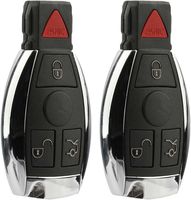 KeylessOption Keyless Entry Remote Control Car Ignition Key Fob Replacement for Mercedes IYZ3312 (Pack of 2)