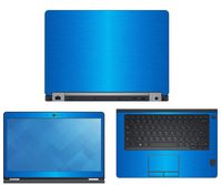 Decalrus - Protective Decal for Dell Latitude E5470 (14" Screen) Laptop LITE Blue Texture Brushed Aluminum Skin Skins Decal for case Cover wrap BAlatitudeE5470LiteBlue