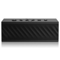 HUSSAR Bluetooth Speakers, 16W Portable Wireless Speaker, Premium Sound with Enhanced Bass and Selectable Sound Effects, IPX5 Waterproof, Built-in Mic with Siri, Black