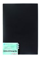 Itoya Profolio, Archive-All Storage Box, 13.5x19.5x1.75 inches, AA-1319BK
