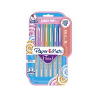 Paper Mate Flair Felt Tip Pens, Ultra Fine Point (0.4mm), Limited Edition Candy Pop Pack, 6 Count