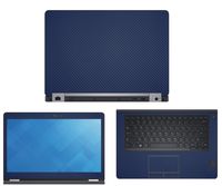 Decalrus - Protective Decal for Dell Latitude E5470 (14" Screen) Laptop Blue Carbon Fiber Skin Skins Decal for case Cover wrap CFlatitudeE5470Blue