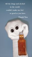 Quiplip Thank You Booze Sock (6-Pack) Greeting Cards