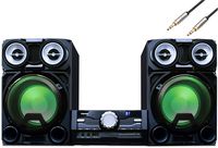 Toshiba Bluetooth High Power Home Audio Stereo Sound System with Single Disc Cd Player Plus 6ft Kubicle Aux Cable Bundle