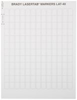 Brady LAT-40-799-1 0.5" Width x 0.750" Height, B-799 Nylon Cloth, Matte Finish White Laser Printable Label (Pack of 1000)