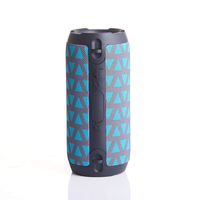 20W Bluetooth Speaker 5000mAH Power Bank Portable Super Bass Wireless Desktop Speaker Loudspeaker Handfree MIC FM(Blue)