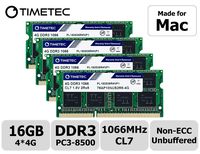Timetec Hynix IC 16GB KIT(4x4GB) Compatible for Apple Late 2009 iMac 21.5-inch / 27-inch DDR3 1067MHz/1066MHz PC3-8500 CL7 204 Pin 1.5V SODIMM RAM Upgrade for iMac 10,1 iMac 11,1 (16GB KIT(4x4GB))
