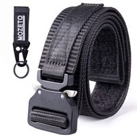 MOZETO Tactical Belt, Military Style 1.5 Inches Durable Nylon Rigger Web Belt with Velco Heavy-Duty Quick-Release Buckle Men's Belt