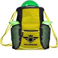 Soccer Bag Backpack - Organize Sports Gym Equipment - (Yellow)