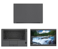 decalrus - Protective Decal for Dell Latitude 7490 (14" Screen) Laptop Grey Carbon Fiber Skin case Cover wrap CFdellLatitude7490Grey