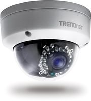 TRENDnet Indoor/Outdoor Dome Style, PoE IP Camera with 3 Megapixel Full 1080p, IP66 Rated Housing, Night Vision up to 82ft., ONVIF, IPv6, TV-IP311PI (Certified Refurbished)