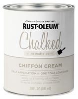 Rust-Oleum 329598 Chalked Ultra Matte Paint, 30 oz, Chiffon Cream
