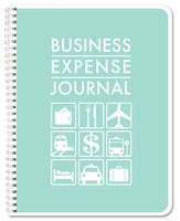 BookFactory Business Expense Tracking Journal/Expense Ledger Book/LogBook/Tracker Notebook 110 Pages 8.5" x 11" Wire-O (BUS-110-7CW-A(BusinessExpense)-BX)