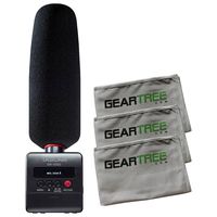 Tascam DR-10SG Portable Stereo Recorder with Shotgun Microphone w/ 3 Geartree Cl