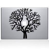 The Decal Guru Apple Tree Decal Vinyl Sticker, 15" MacBook Pro (2015 & Older Models), Black (1493-MAC-15P-BLA)