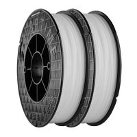 UP Fila Premium ABS 3D Printer Filament, Low Odor, Consistent 1.75mm Diameter,1KG (500g×2 Spools), White