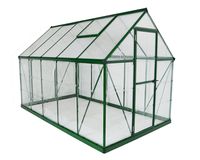 Palram HG5510G Hybrid Hobby Greenhouse, 6' x 10' x 7', Forest Green