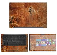 decalrus - Protective Decal Wood Burl Skin Sticker for Dell Latitude 13 7390 (13.3" Screen) case Cover wrap DElatitude13_7390-153