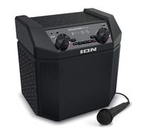 ION Audio Tailgater Plus | 50W Portable Speaker, Battery Powered with Bluetooth, Microphone & Cable, AM/FM Radio, Built-in Carry Handle and USB Charging For Smartphones & Tablets