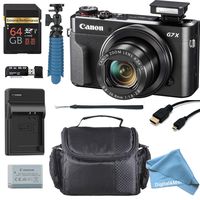 Canon PowerShot G7 X Mark II 20.1MP 4.2x Optical Zoom Digital Camera + 64GB Memory Card + Deluxe Camera Case + HDMI Cable + Spider Tripod +DigitalAndMore Premium Accessories Bundle (Cyber Monday Deal)