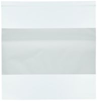 Bauxko 12" x 12" White Block Reclosable Poly Bags, 4 Mil, 50-Pack (x-PB4015-50)