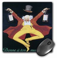 3dRose LLC 8 x 8 x 0.25 Inches Vintage Donne A Ton Mielleur Ami Liqueur Advertising Poster Mouse Pad (mp_129943_1)
