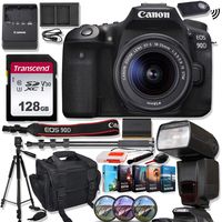 Canon EOS 90D DSLR Camera 18-55mm STM Lens Bundle with Prime Accessory Kit
