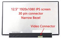Fullcom 12.5 inches Screen for N125HCE-GN1 FRU 00HM745 00HN899 1920x1080 30 pin Narrow Edge IPS Replacement Screens (Non-Touch)