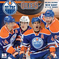 Turner Edmonton Oilers 2016 Team Wall Calendar, September 2015 - December 2016, 12 x 12" (8011941)