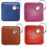 all4fit Fashion Key Chain Cover Style Accessories for Tile Phone Key Item Finder (only case, NO Tracker Included). for Old Mate and New ttile Mate Supports Removable Battery. Brown Purple Blue red