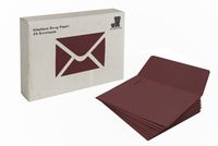 Mr. Ellie Pooh Handmade Elephant Dung Paper A2 Maroon Envelopes (25 Pieces)
