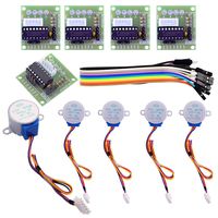 Easyget 5pcs Sets 28BYJ-48 ULN2003 5V Stepper Motor + ULN2003 Driver Board for Arduino