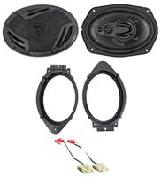 2015-2017 GMC Sierra 1500 Rockville 6x9" Front Speaker Replacement Kit
