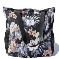 Original Floral Water Resistant Large Tote Bag Shoulder Bag for Gym Beach Travel Daily Bags Upgraded ([G] Floral Leaf)