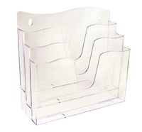 Dello Professional Grade 3 Layer Vertical File Organizer, Clear (3055.H.0003)