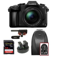 Panasonic LUMIX DMC-G85MK 4K Mirrorless Lens Camera Kit, 12-60mm Lens, 16 Megapixel (Black) Bundle